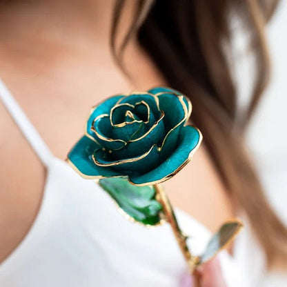 24K Gold Plated Artificial Rose - Valentines