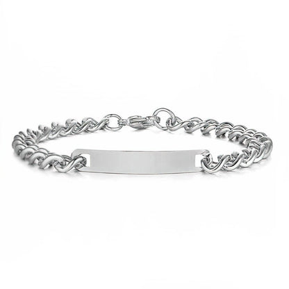 Large Engraved Bracelet - Valentines