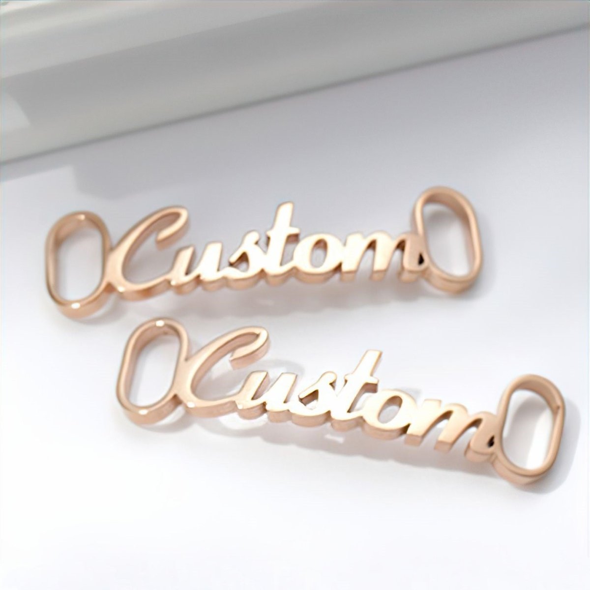 Personalized Stainless Steel Sneaker Tags - Valentines