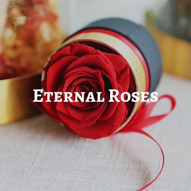 a eternal rose bouquet made out of a preserved rose
